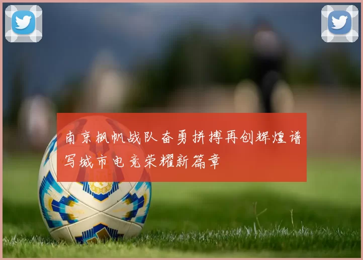 南京枫帆战队奋勇拼搏再创辉煌谱写城市电竞荣耀新篇章